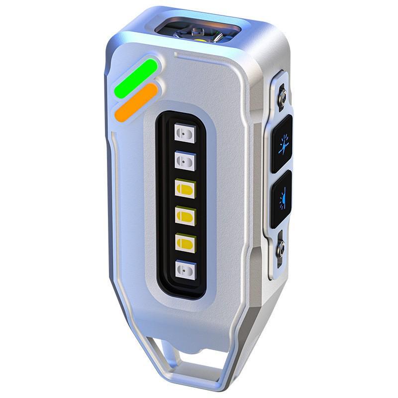 Ultra-Mini LED Magnetic Keychain Light: Compact, Zinc Alloy, High-Brightness Flashlight