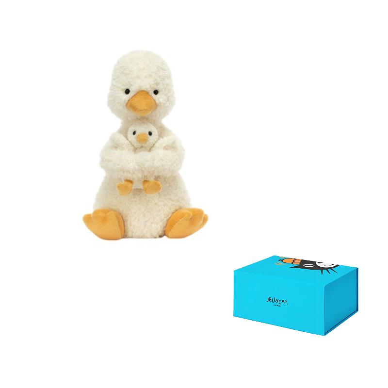 

JELLYCAT Серія Сільськогосподарських Тварин Качка Хадос Жовта Лялька Плюшева Лялька Висота 24 см Full of Sweetness Box Style