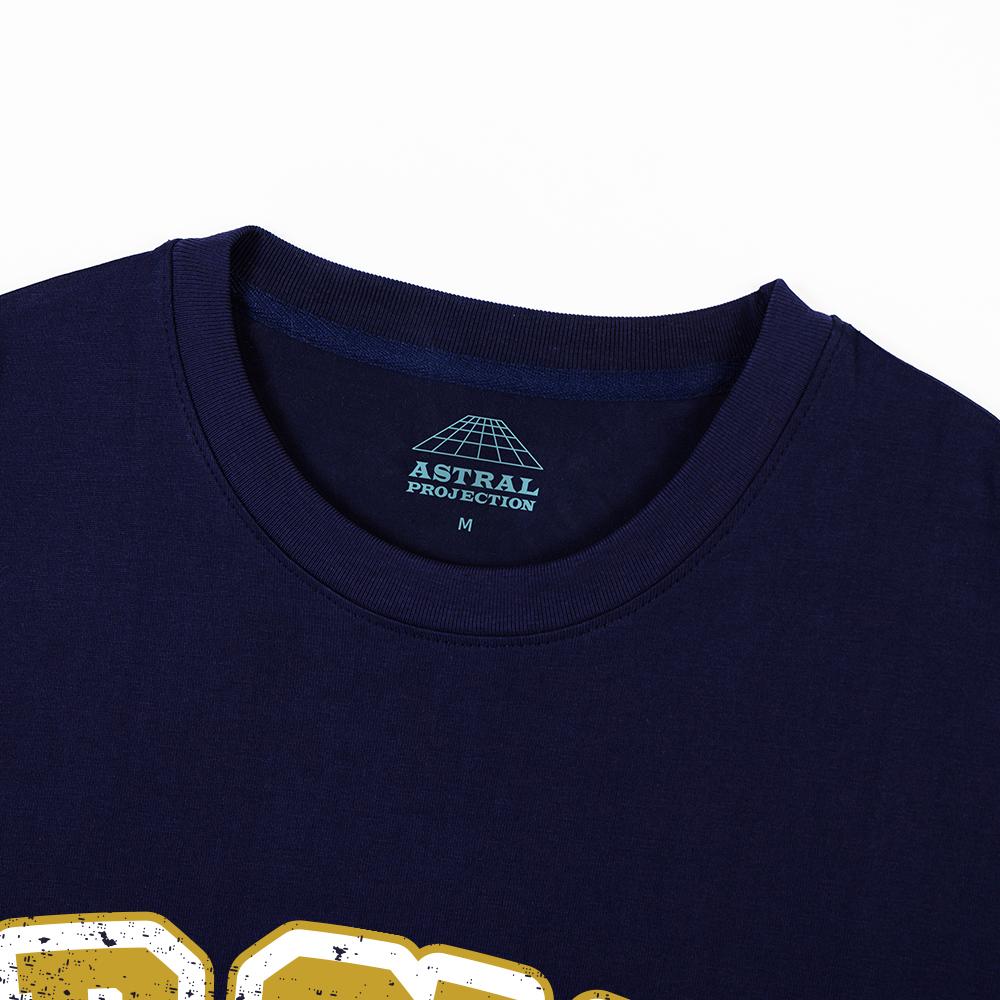 ASTRAL PROJECTION Ap Club Oversized Long Sleeve T-Shirt_Navy