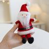 Santa And Snowman Sitting Plush Dolls Christmas Decorative Ornament For Home Office Party Gift