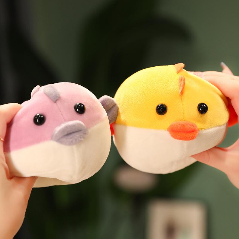 Niedliche kleine Kugelfisch-Puppe Plüschtier Kugelfisch-Puppe Squeeze Dekompression Quetschball Kinder Beruhigungspuppe