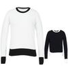 Kim Young Joo Golf Spring/Autumn Simple Round Color Block Women'S Golf Knit Doflts46