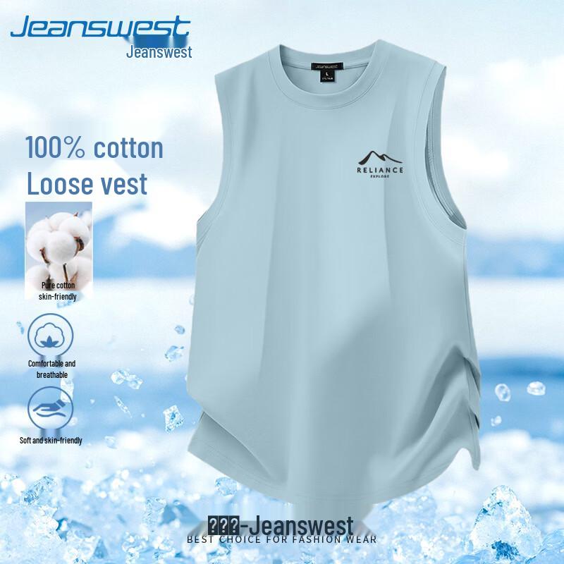 Jeanswest Men s Cotton Sleeveless Vest 4XL