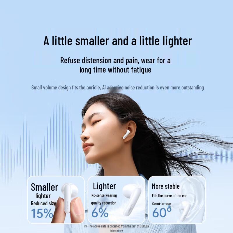 Ugreen Hitune H6 Pro+ Adaptive Noise Cancelling Kabellose Ohrhörer