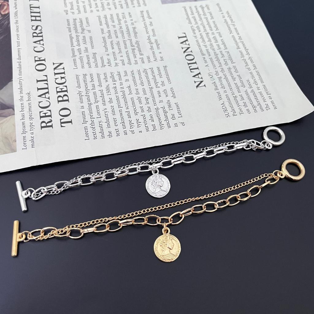 JYL TS Bracelet Ladies Double Chain  Design Elevates Charm & Taste