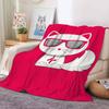 Fashion Print Spectacled Cat Blanket Soft and Skin Friendly For Couch Bed Napping Bedspread All Seasons Comforter