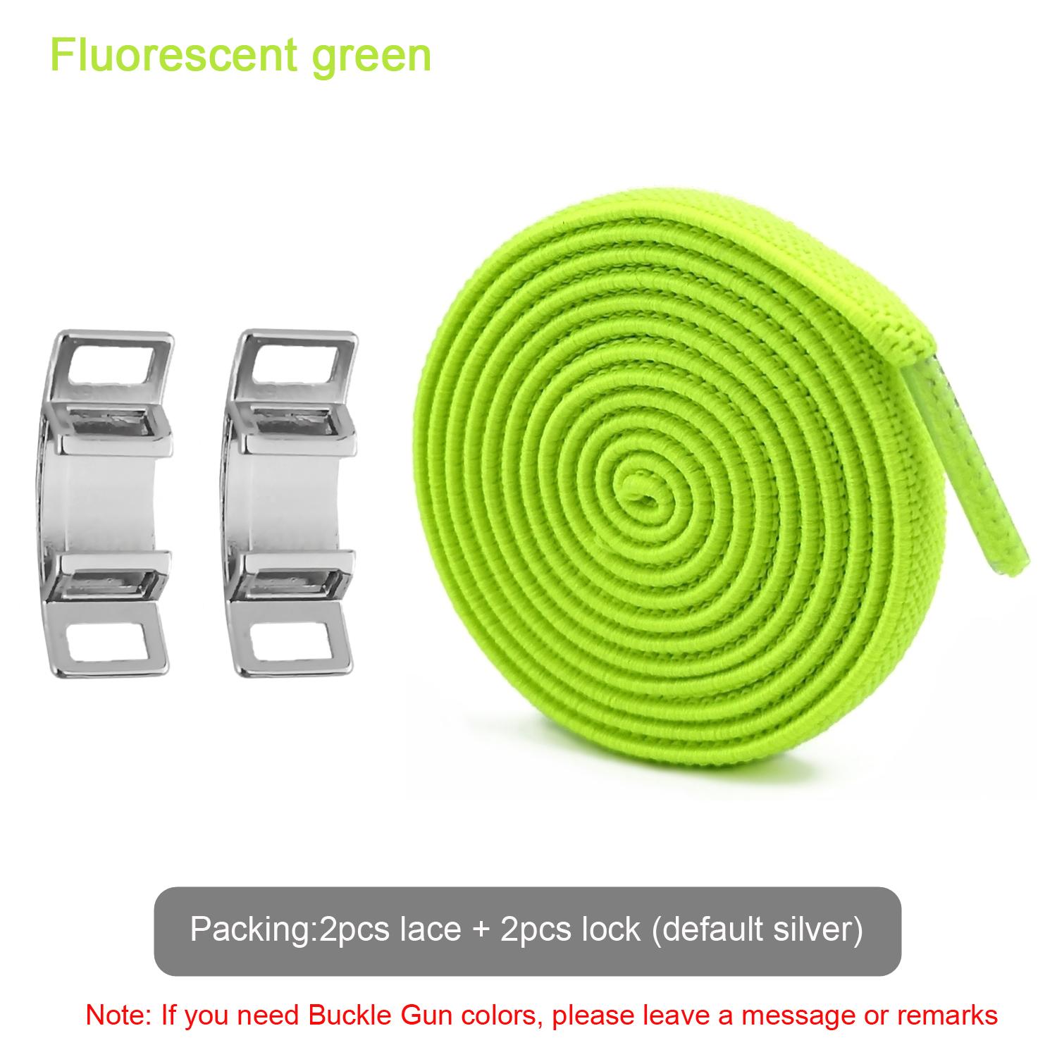 

NO.8 Нові креативні еластичні шнурки для взуття без краваток Плоскі шнурки для кросівок AF1 Шнурки з металевою пряжкою Жінки Чоловіки Діти Дорослі Шнурки T-AF1-Fluorescent green