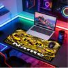 Custom Name Personalized Borussia Dortmund Bvb Pattern Mousepad, Laptop PC Desk Mat, Decorative Desk Mat for Home Keyboard Pad Gift
