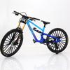 Simulated Alloy Mountain Bike Model with Dual Shock Absorption - Mini Bicycle Ornament