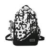 Graffiti Print Small Fresh Backpack Trend Simple Fashion High School Student Large Capacity Schoolbag College Student Couple