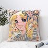 Candy Candy Cartoon Anime Quadratische Kissenhülle Kissenbezüge Fantastische Polyester Dekor Kissenbezug für Zuhause 40*40cm