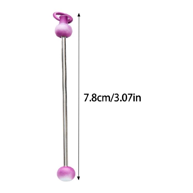 8Pcs Colorful Beadable Keychain Pendant Keyring Charm Decorations for Car Key Holder Backpack Pendants Bag Charm