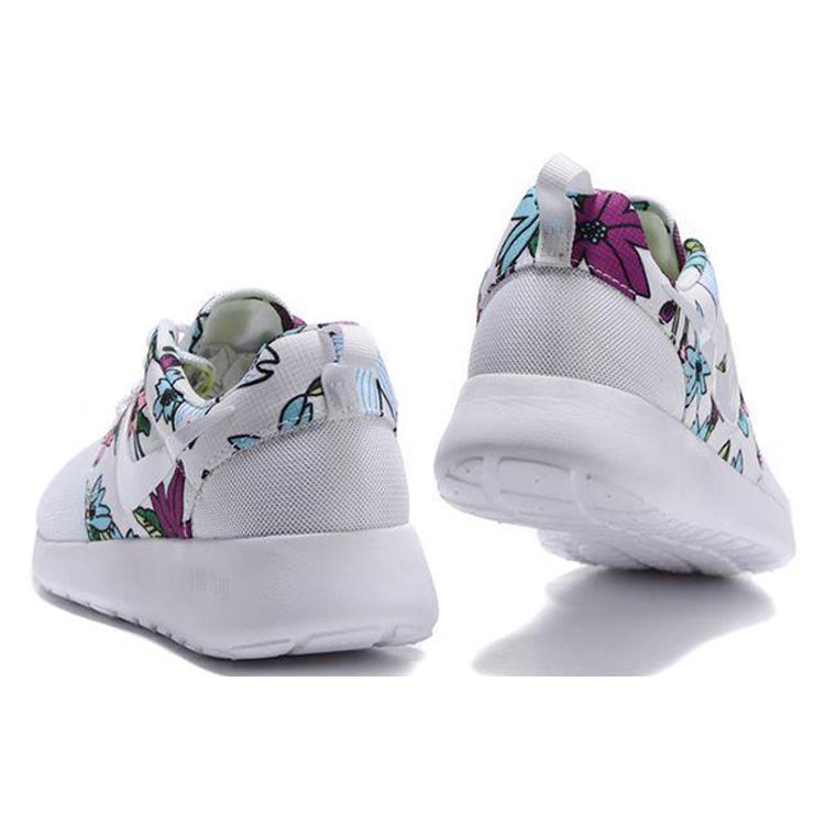 Nike Roshe Run White Floral Aloha Womens 599432-113