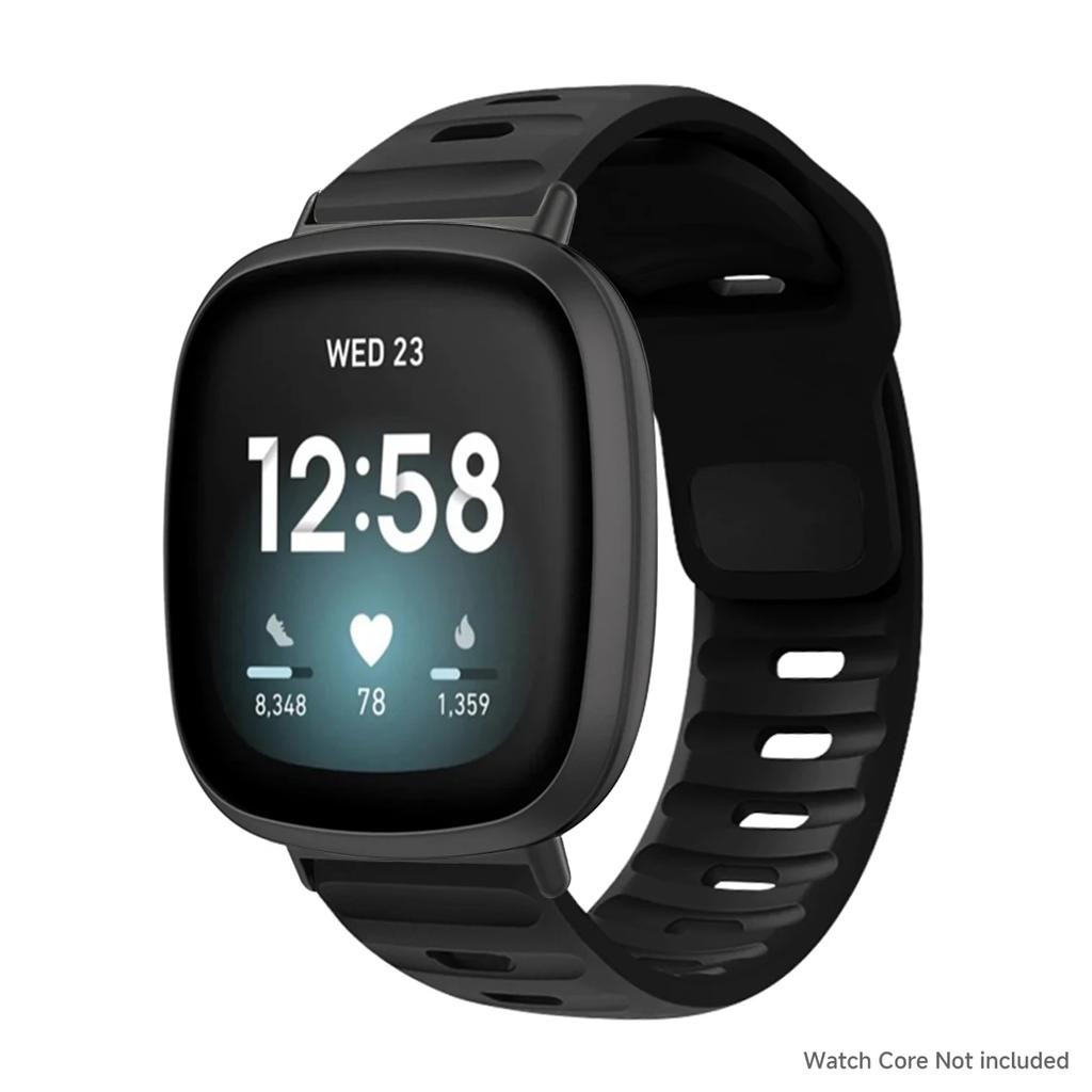 Bracelet Pour Fitbit Versa 4/Versa3/ Versa 2/Versa Bracelet de Montre Sport Bracelet de Poignet en Silicone Pour Fitbit Versa Lite/Sense/Sense2 Bracelet corre