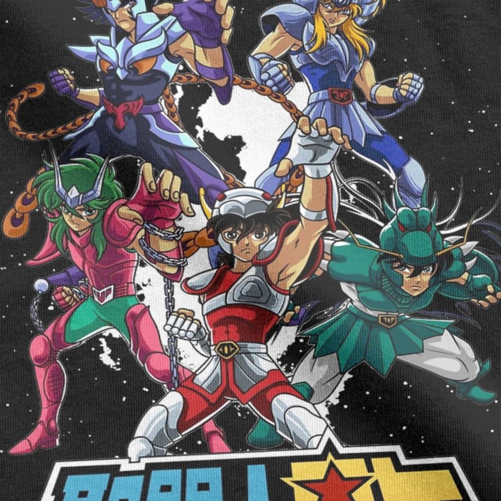 Knights Of The Zodiac Japanese Anime Men Women's T Shirt Saints Seiya Tee Shirt Short Sleeve T-Shirts Pure Cotton 6XL Clothing