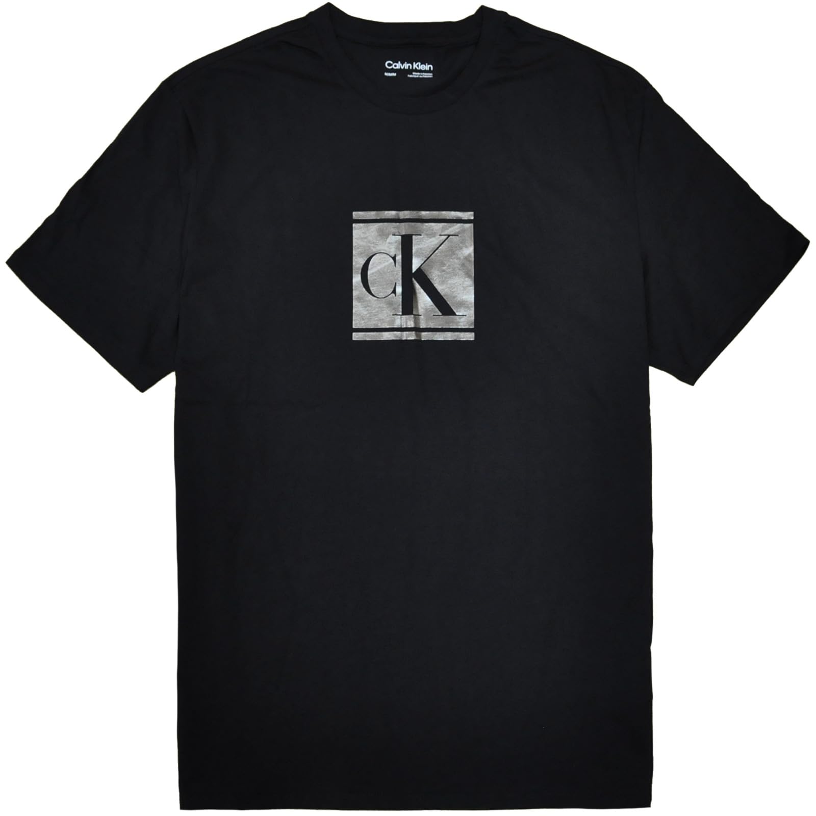 

Calvin Klein Crew Neck Short Sleeve Silver Black Size L [Calvin Klein] Men s T-Shirt [Used] чорний