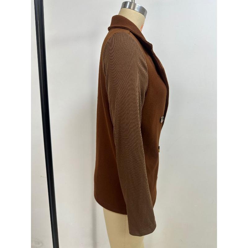 Spring and Autumn Women's Fashion Elegant Jackets Solid Color Casual Loose Jackets Winter Retro Jackets Autumn Tops