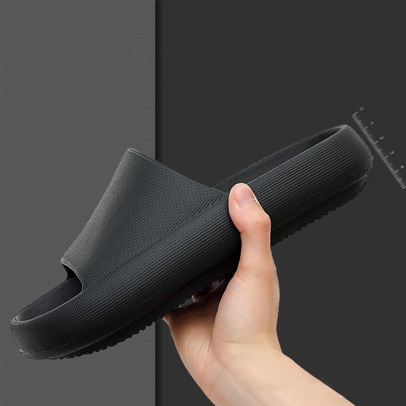 Dámské letní protiskluzové koupelové pantofle se silnou podrážkou pro vnitřní/venkovní použití, unisex sandály pro páry