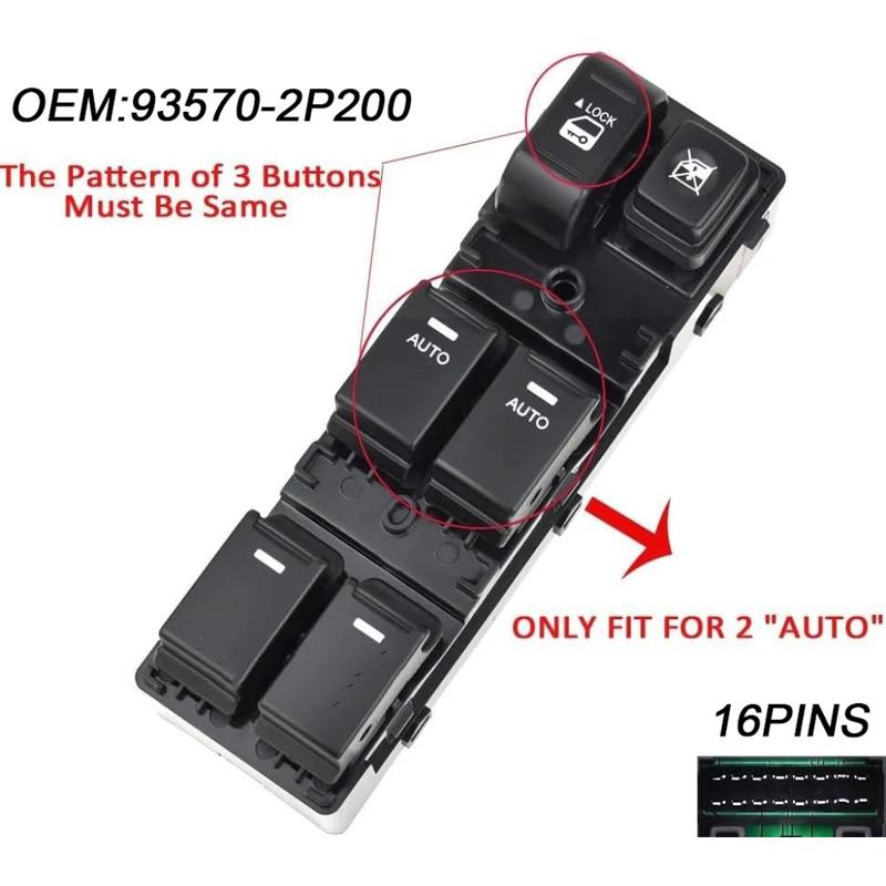 93570-2P200 Electric Power Master Window Switch For KIA Sorento 2010 2011 2012 Front Left Lifter Control Button Car Accessories