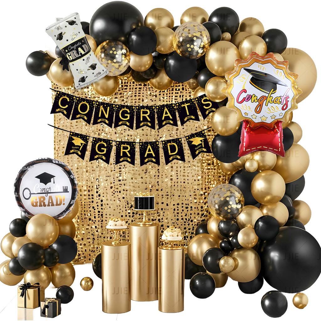 Graduation Party Decoration Balloon Graduation Season Decoration Doctor Hat Cartoon Aluminum Film Balloon Graduation Celebration Set