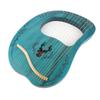 19 String Lyre Harp Portable Wooden Resonance Box String Instrument with Tuning Wrench and Picks for Beginners