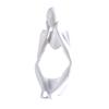 Jijijing Thinker Statue, Modern Abstract Art Sculpture, 3D Printed Collectible Figurine for Home Office Bookshelf Desktop Decor