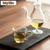 90ml Handheld Glass Coffee Mug Boutique Beer Cup Afternoon Tea Mug Water Ice Cold Juice Jug Office Water Cup Drinkware Supplies