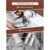 4 In 1 350ml Household Professional Electric Coffee Milk Stirring Cup Stainless Steel Milk Warmer Automatic Milk Frother