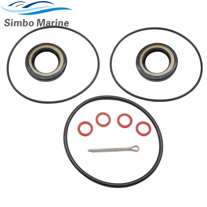 For Yamaha 2/4 stroke 30 40 50 60HP Outboard Lower Unit Gearcase Propeller Shaft Oil Seal Kits 93101-22067-00 O-ring 93210-74775 чёрный