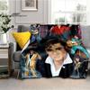 Elvis Throws Blanket 3D Printing Rock Singer Sofa Blanket  Adults and Children Bedroom Living Room Decoration Blanket for Bed