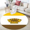 Boston Bruins Round Area Rug,Carpet Rug for Living Room Bedroom Sofa Playroom Decor,Non-slip Floor Mat