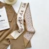 Long silk scarf, high-end new versatile hair tie streamer, atmosphere ribbon, spring and summer decorative scarf, tied bag streamer