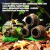 Handcrafted Resins Wine Barrels Hideaways Fish Shelter Reptiles Hide Cave for Reptiles Enclosure Amphibian Habitat