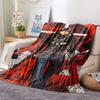 1Pc Cartoon Print Flannel Blanket, High Quality Comfortable for All Seasons, Home Decor, Warmth and Comfort, Perfect for Christmas Birthday Gift