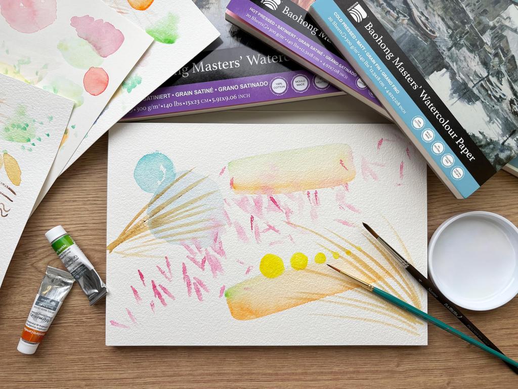 BAOHONG Masters Watercolor Paper Pablo Fine 150 x 230 20 BHS1523 Block, Rubens, Grain, mm, sheets,
