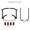 Motorcycle Rear Crash Bar Rail Bracket Kit Saddlebag Guard For Harley Touring CVO Road King Street Electra Glide FLTRX 1996-2008