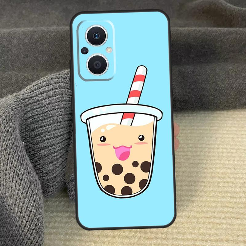 Boba Milk Tea Phone Case For OPPO Reno 12 F 13 13F 11 8T 7 8 10 Pro OPPO Find X8 X6 Pro X3 X5 Lite Cover