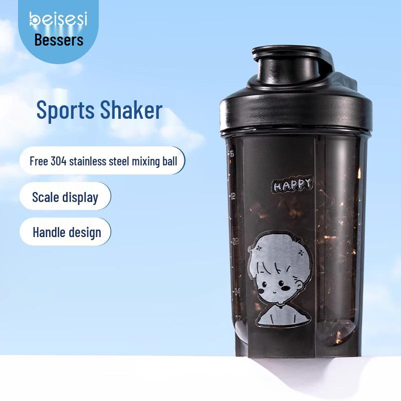 

Bethers Men s Sports Shaker Bottle - Protein Mixer, Smoothie & Meal Replacement Cup 600ml