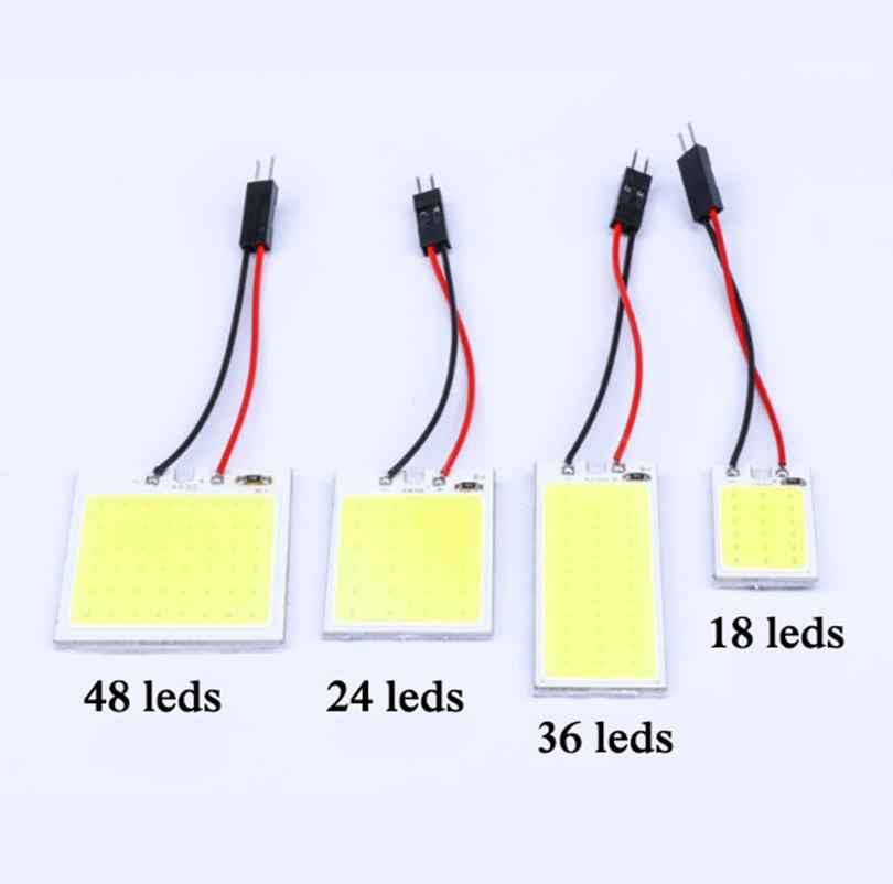 Příslušenství do interiéru auta SMD T10 4W 12V COB Panel LED světla pro Smart Fortwo 450 Jeep Compass Man Tgx Zadní světlo Peugeot 206