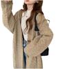 Women's Mid-Length Retro Knit Cardigan: Cozy, Loose Autumn/Winter Sweater Coat