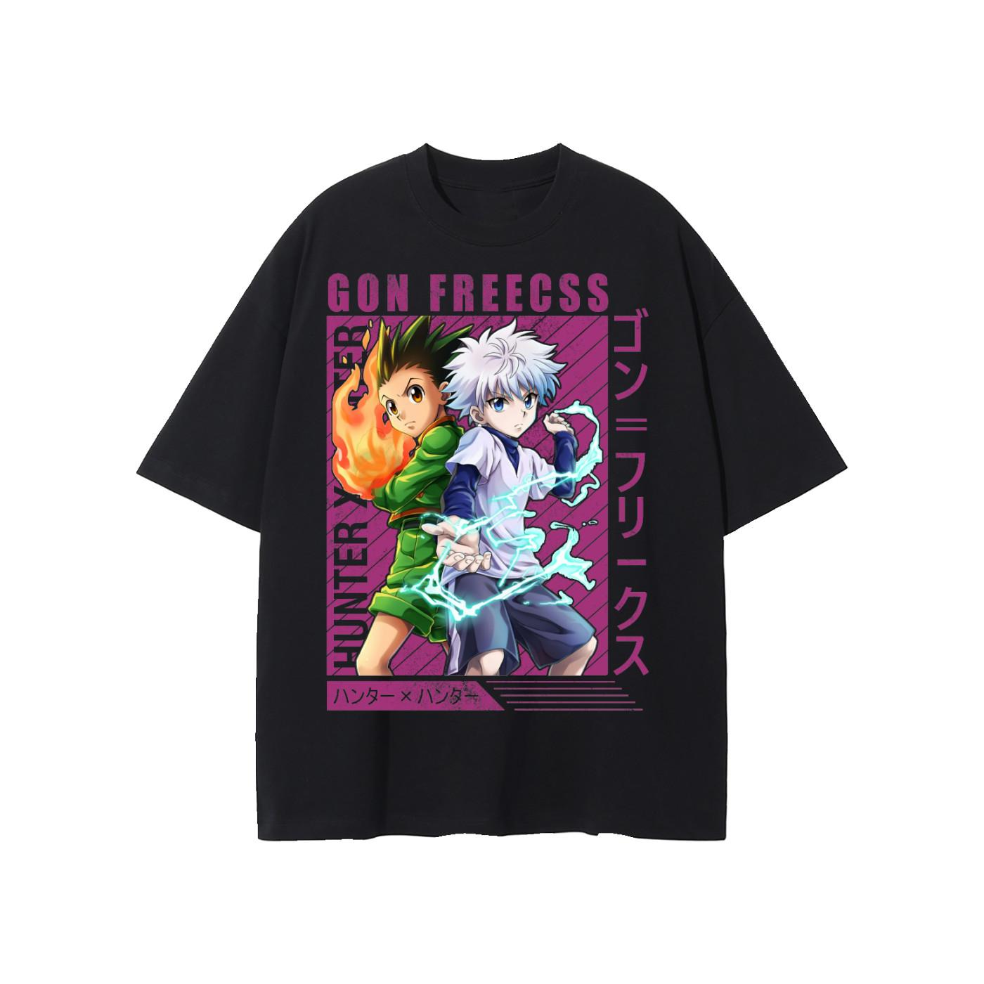 Hunter x Hunter Gon and Killua T-Shirt Manga Anime HxH Graphic Tee All Size XXXL