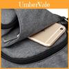 Stylish Men Usb Charging Bag With Durable Oxford Cloth And Adjustable Shoulder Strap