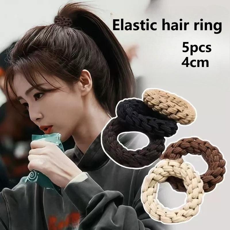5pcs/bag High Elastic Durable Rubber Bands for Women Without Damaging Headwear Female Hairbands Hair Style Accessories for Women