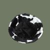 Cow Print Fisherman Hat For Women New Autumn And Winter Style Thickened Warm Bucket Hat Trendy Internet Celebrity Hat