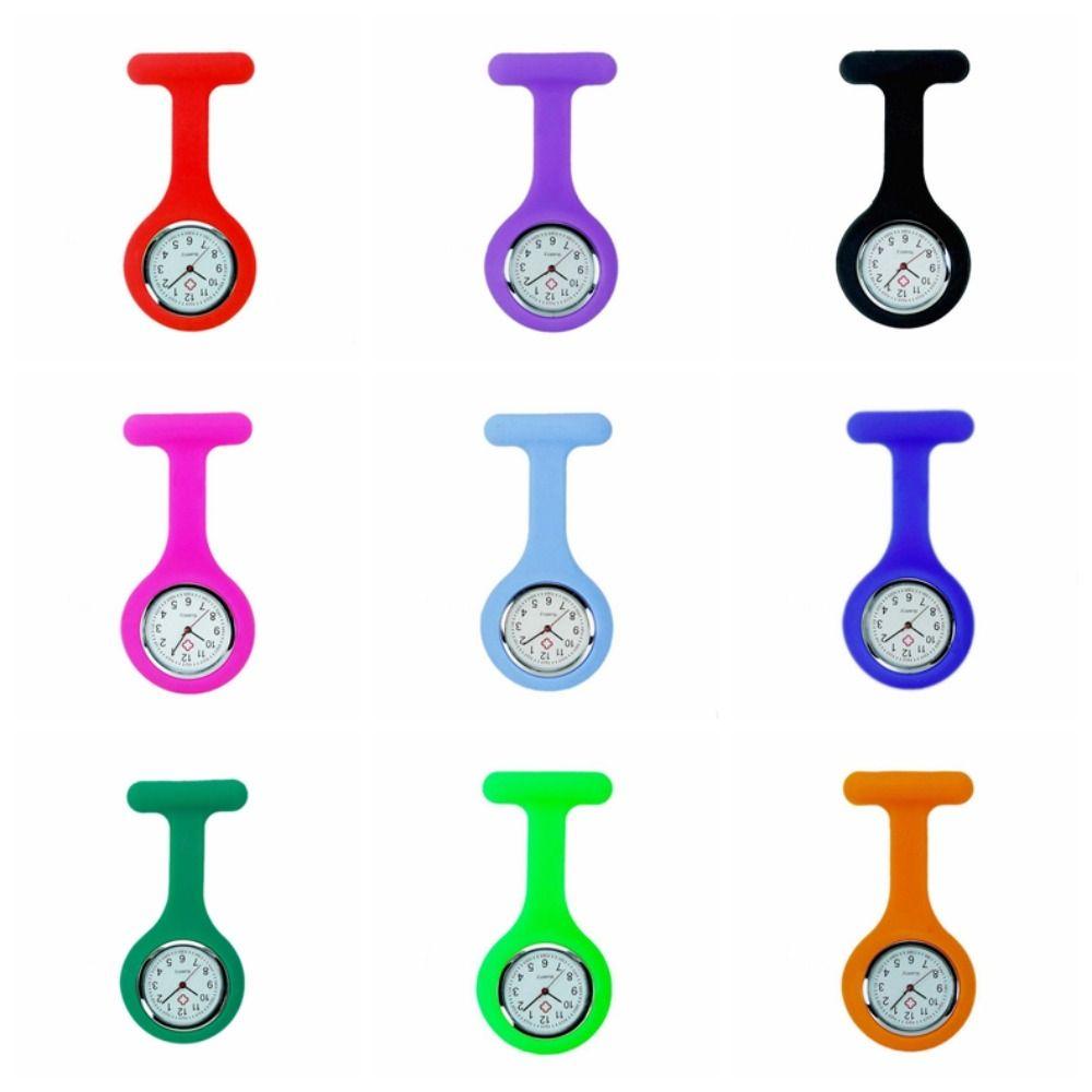 Colorful Health Pocket Watch Silicone Nurse Watches Nurse Silicone FOB Pocket Watches  Doctor