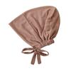 Solid Color Muslim Turban Hat Elastic Drawstring Hijab Caps Islamic Underscarf  Middle East Arab