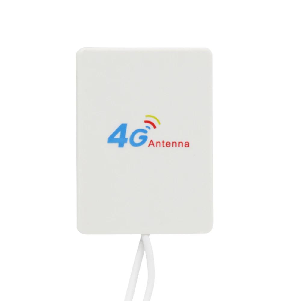 4G LTE External Antenna 698-2700MHz Indoor Panel Antenna SMA/TS9/CRC9 Connector for 3G 4G LTE WIFi Router Modem 2M3M Cable