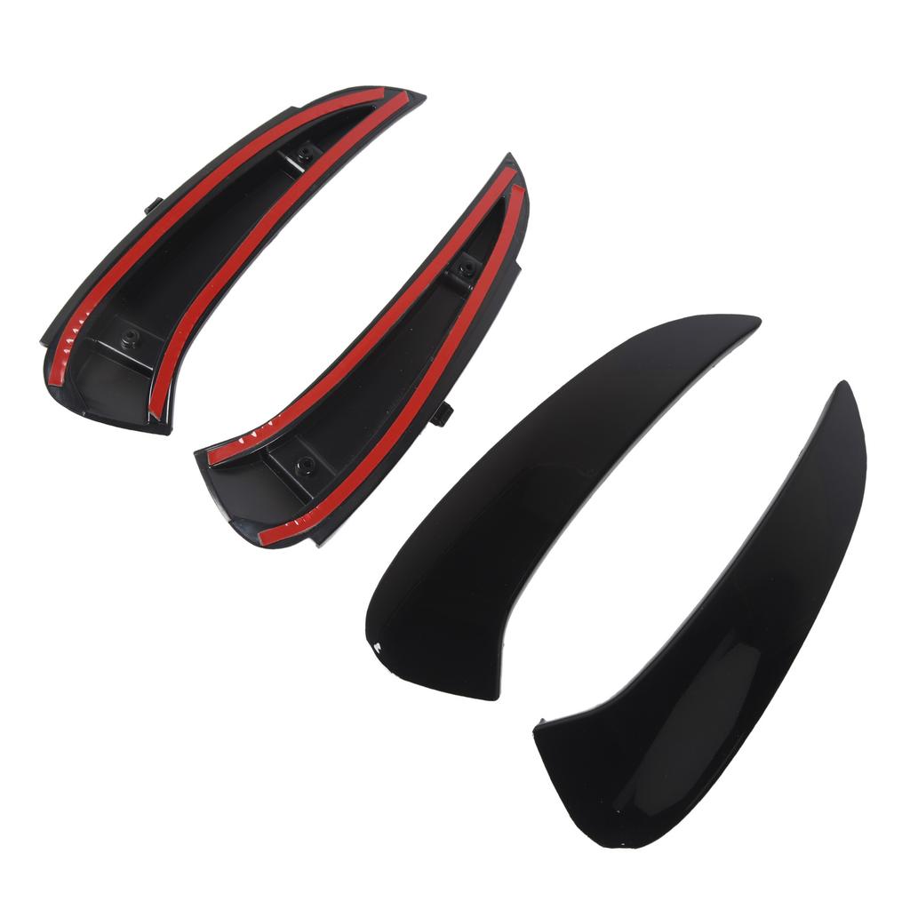Pair of Rear Bumper Side Vent Spoiler Trim Left Right Replacement for Benz W206 S206 C43 C63 AMG