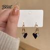 Dangle Earrings Love Heart Women Rhinestone Drop Sparkling Valentine's Day