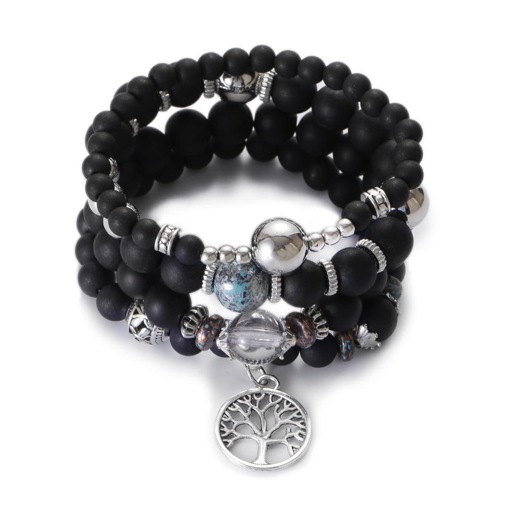 3 Stück/Set Grüne Bodhi-Perlen Armbänder für Frauen Boho Sommer Schmetterling Charm Armband Femme Freundschaftsarmbänder Armreifen